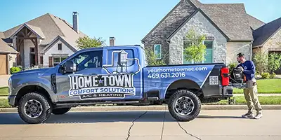 Owner and founder of Home Town Comfort Solutions and his family